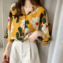 Loose Western Style Blouse Chiffon Sunscreen Shirt Retro