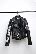 New Women Autumn Winter Faux Soft Leather Jackets