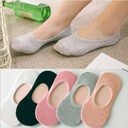 Women's Solid Color Socks Low Cut Shallow Mouth