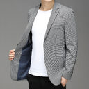 Spring New Suit Men"S Korean Plaid Non Iron