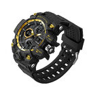Men Dual Display Quartz Sports Watches Multi-Function Waterproof