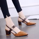 Summer Gentle Thick-heeled High Heels Shoes Baotou Sandals