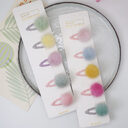 Children'S Hair Ball Hairpin Candy Color Mini Princess