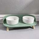 Ceramic Cat Bowl Protect Cervical Vertebra Double Food