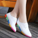 Pointed Shoes Women Leather White Nurse Casual Specials