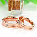 European And American Tungsten Gold Ring Trend Rose