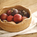 Storage Basket Hand-Woven Bamboo Woven