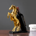 Golden Statue Resin Horse Sculpture Decoration Home Cabinet