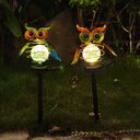 Solar Owl Lawn Lamp Outdoor Waterproof LED Garden