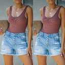 Summer Casual Denim Straight Leg Pants High Waist