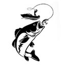Fishing Car Stickers Fish Wall Waterproof