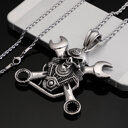 Stainless Steel Jewelry Titanium Wrench Pendant Mens Personality