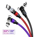 Magnetic Data Cable 540 Degree 180 Rotating Charging