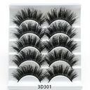 Mink False Eyelashes 3D Five Pairs Of Soft