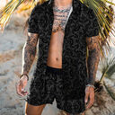 Floral Shirt Beach Two Piece Suit New Fashion