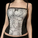 Spider webTank Tops Kawaii Tank Gothic Punk Dark