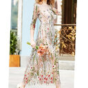 Party Flower Floral Dress Women Dresses 2 Pieces