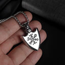 European And American Retro Stainless Steel Shield Men's