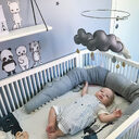 Baby Bedding Cartoon Crib Bumper Pillow Infant Cradle