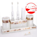 Light Luxury Shell Bathroom Decoration Accessories Toothbrush Holder