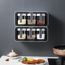 Kitchen Spice Rack Jar Free Perforated Box Wall-Mounted
