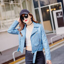 Leather Jacket Korean Style Slim Motorcycle