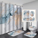 Beautiful Modern Shower Curtains 3D Bathroom Curtain Set