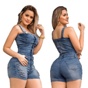 Plus Size Elegance Cotton Jeans Woman Ladies Short