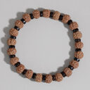 European And American Style Agate Beaded Bracelet Volcanic