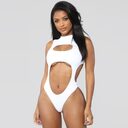 Solid One Piece Women Sexy Swimsuit Bandage Bikini