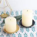 Iron Plate Candle Holder LED Base