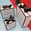 Clamshell Gift Box Lipstick Cosmetics White Packaging Square