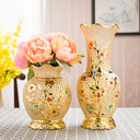 Ceramic Vase Electroplating Gold European Style Home Living