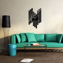 Mosaic Wall Sticker Clock Decoration Digital