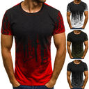 E-Baihui Men Fitness Compression T-Shirt Casual Cotton Black