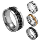 Stainless Steel Spinner Ring Beer Corkscrew Artifact Fashion