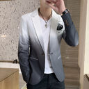 Blazer Men New Male Gradient Suit Jacket Masculino