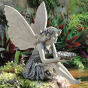 Fairy Sitting Garden Statue Ornament Decoration Resin Crafts