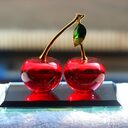 K9 Crystal Car Ornaments Cherry Perfume Seat Bottle