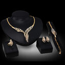 Exaggerated Bridal Gift Female Fashion Jewelry Set Necklace