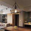 Rustic Twine Lamp Industrial Style Retro Chandelier