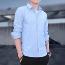 Men's Shirts Slim Fit Casual Long Sleeve Business