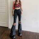 Hot Girl Ripped Jeans Women