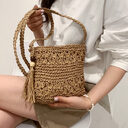 Women Fashion Straw Handmade Woven Summer Vacation Beach