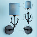 Modern Bedroom Bedside Aisle Wall Lamp Wrought Iron
