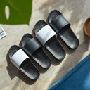 Shoes for Men Slippers Summer Home Black White