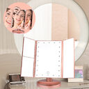 24 LED Magnifying Lighted Cosmetic Makeup Mirror Tabletop