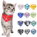 Adjustable Dog Bandana Cotton Pet Neckerchief Cat Triangle