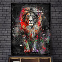 Abstract Lion Canvas Art Poster