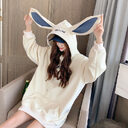 Sweet Cute Preppy Style Rabbit Ears Plus Velvet
